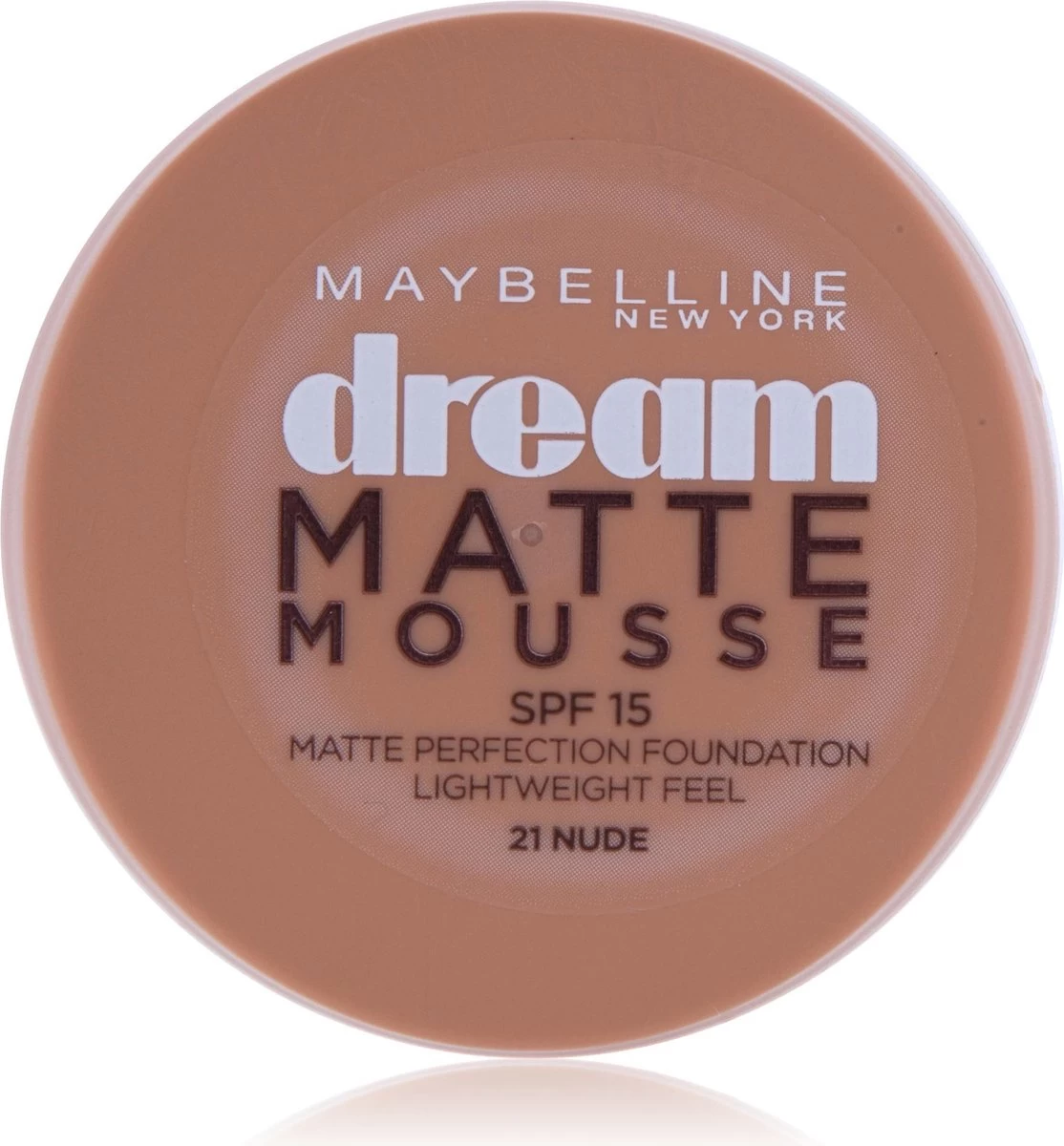 Maybelline Dream Matte Mousse Foundation - 21 Nude 3 Maybelline Dream Matte Mousse Foundation - 21 Nude
