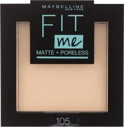 Maybelline Fit Me Matte & Poreless - 105 Natural - Gezichtspoeder -Cosmetica Discountwinkel 1174x1200 1