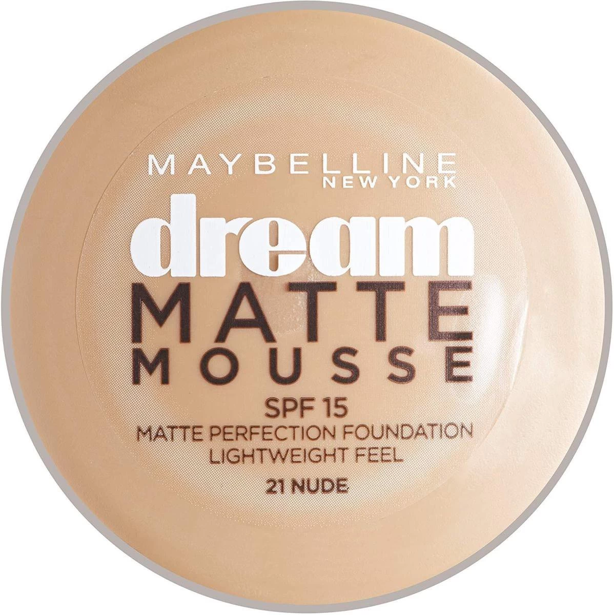 Maybelline Dream Matte Mousse Foundation - 21 Nude 8 Maybelline Dream Matte Mousse Foundation - 21 Nude - Afbeelding 6