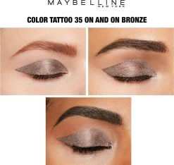 Maybelline Color Tattoo 24H Oogschaduw - 35 On And On Bronze - Bruin -Cosmetica Discountwinkel 1200x1139 2