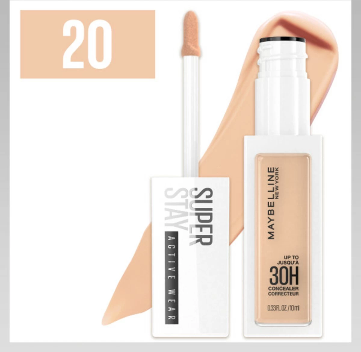 Maybelline SuperStay 30H Active Wear Concealer - 20 Sand 7 Maybelline SuperStay 30H Active Wear Concealer - 20 Sand - Afbeelding 5