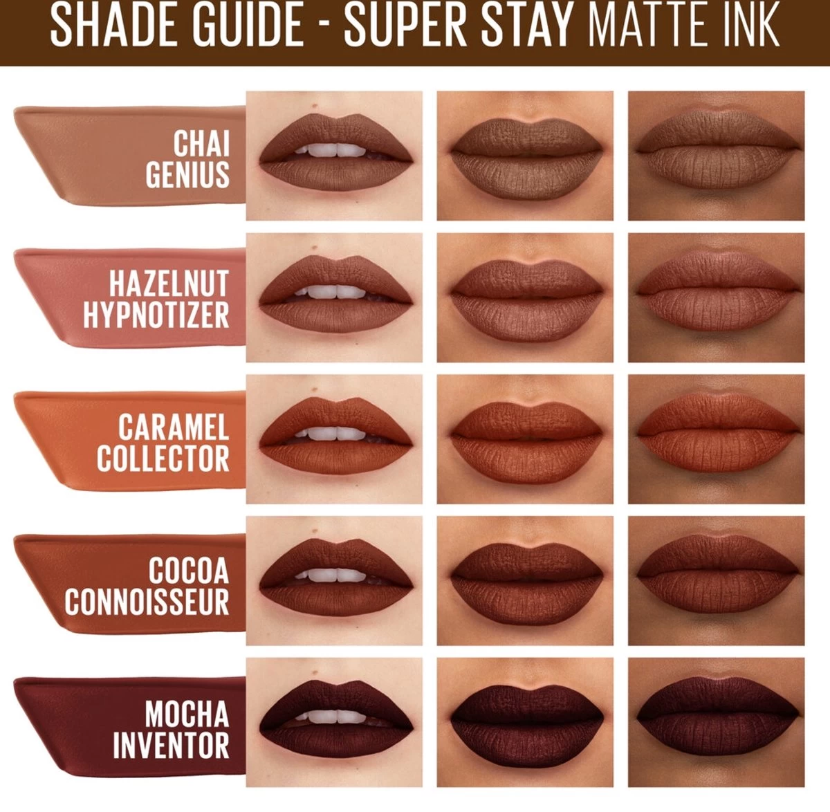 Maybelline SuperStay Matte Ink Lipstick Coffee Collection Limited Edition - 265 Caramel Collector - Nude Lippenstift - 5 Ml 6 Maybelline SuperStay Matte Ink Lipstick Coffee Collection Limited Edition - 265 Caramel Collector - Nude Lippenstift - 5 Ml - Afbeelding 4