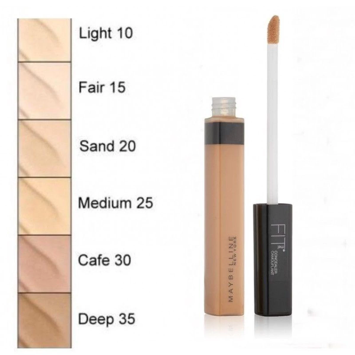 Maybelline Fit Me Concealer - 10 Light 19 Maybelline Fit Me Concealer - 10 Light - Afbeelding 17