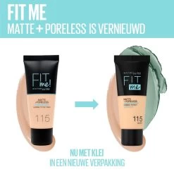 Maybelline Fit Me Matte & Poreless Foundation - 104 Soft Ivory -Cosmetica Discountwinkel 1200x1200 77