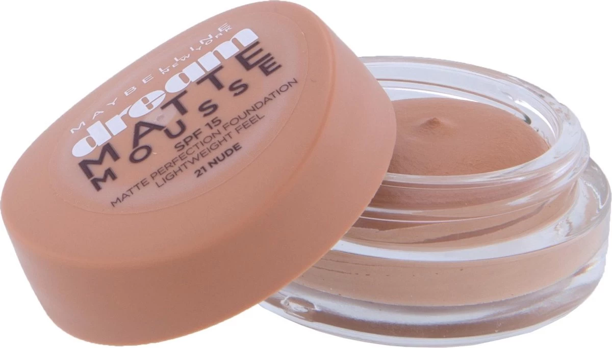 Maybelline Dream Matte Mousse Foundation - 21 Nude 6 Maybelline Dream Matte Mousse Foundation - 21 Nude - Afbeelding 4