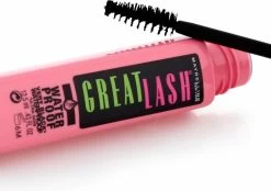 Maybelline Great Lash Waterproof Mascara - Zwart 12 Maybelline Great Lash Waterproof Mascara - Zwart -Cosmetica Discountwinkel 1200x844