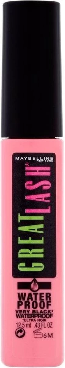 Maybelline Great Lash Waterproof Mascara - Zwart 7 Maybelline Great Lash Waterproof Mascara - Zwart - Afbeelding 5