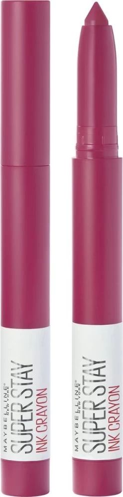 Maybelline SuperStay Ink Crayon Matte Lippenstift - 35 Treat Yourself - Roze -14 Gr -Cosmetica Discountwinkel 297x1200
