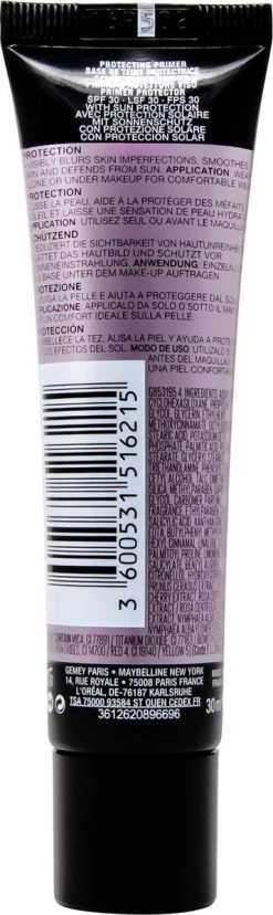 Maybelline Facestudio Primer - Protecting Primer SPF30 - 30ml -Cosmetica Discountwinkel 358x1200