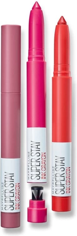 Maybelline SuperStay Ink Crayon Matte Lipstick - 10 Trust Your Gut -Cosmetica Discountwinkel 394x1200 1