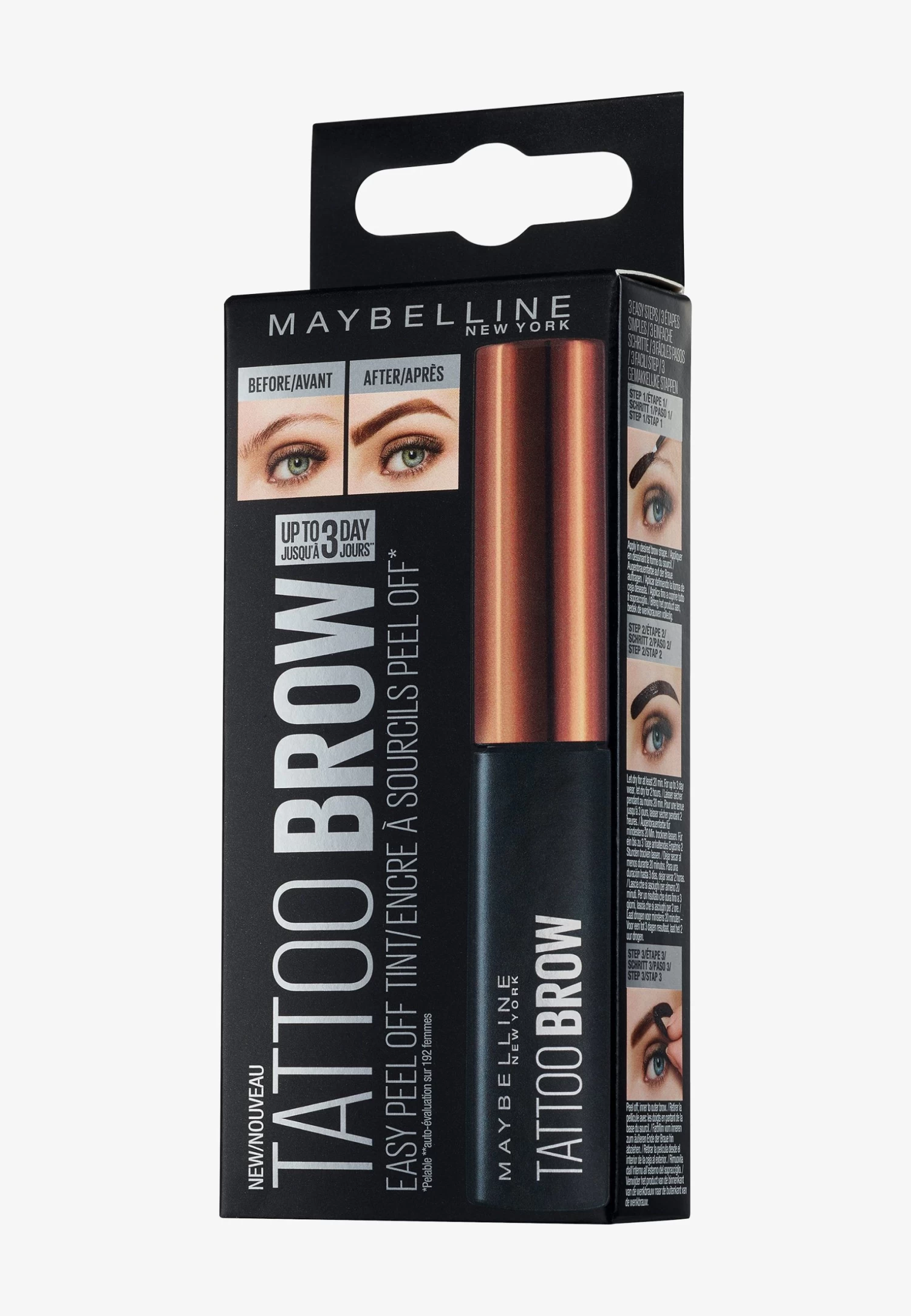 Maybelline New York Twin-Pack Tattoo Brow Eyebrow Color - Wenkbrauwpotlood - Medium Brown 6 Maybelline New York Twin-Pack Tattoo Brow Eyebrow Color - Wenkbrauwpotlood - Medium Brown - Afbeelding 4