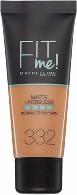 Maybelline Fit Me Matte & Poreless Foundation - 332 Golden Caramel -Cosmetica Discountwinkel 476x1200 5