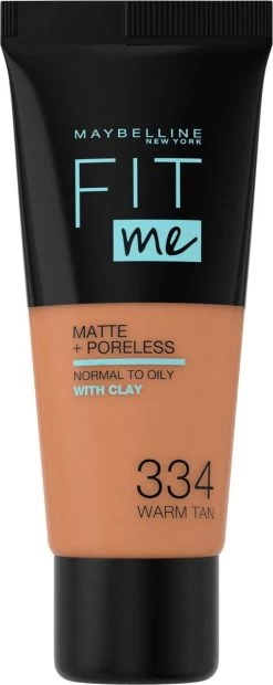 Maybelline Fit Me Matte & Poreless Foundation - 334 Warm Tan