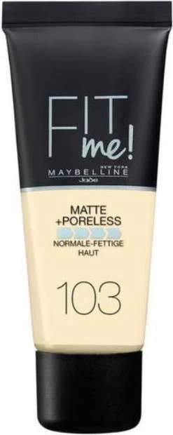 Maybelline Fit Me Matte & Poreless Foundation - 103 Pure Ivo - 30 Ml -Cosmetica Discountwinkel 478x1200 5