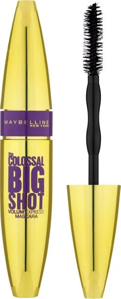 Maybelline Colossal Big Shot Mascara - 01 Zwart -Cosmetica Discountwinkel 488x1200