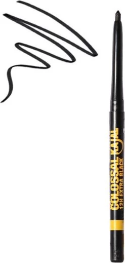 Maybelline The Colossal Kajal Oogpotlood - Extra Black -Cosmetica Discountwinkel 571x1200