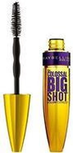 Maybelline Colossal Big Shot Mascara - 01 Zwart -Cosmetica Discountwinkel 577x1200