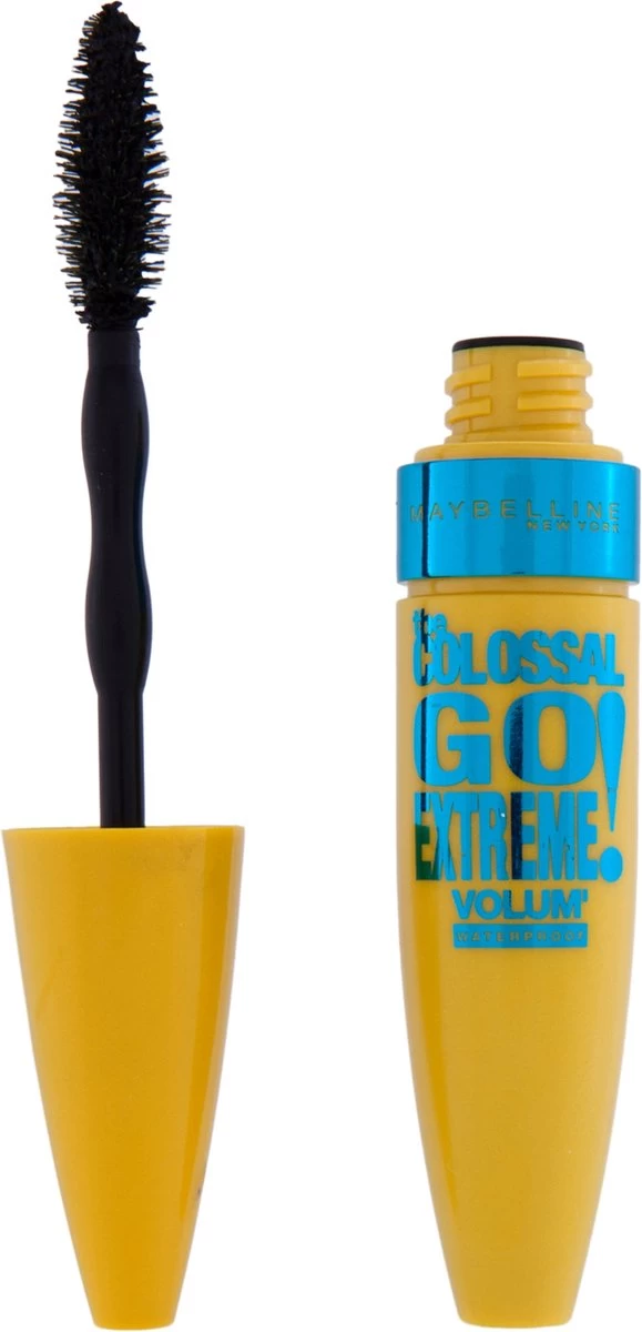 Maybelline Volum'Express Colossal Go Extreme! - Zwart - Waterproof Mascara 4 Maybelline Volum'Express Colossal Go Extreme! - Zwart - Waterproof Mascara - Afbeelding 2