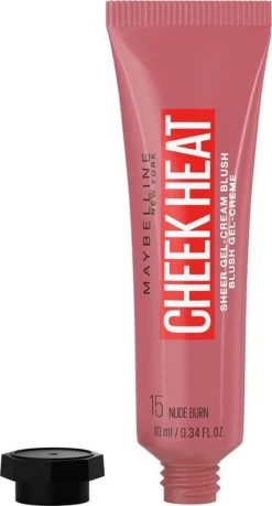 Maybelline Cheek Heat Blush 15 Nude Burn 15 G Crème -Cosmetica Discountwinkel 646x1200