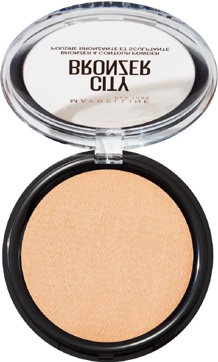Maybelline City Bronzer Bronzer & Countour Powder - 100 Light Cool - Bronzing En Contouring Poeder - 51,4 Gr. 4 Maybelline City Bronzer Bronzer & Countour Powder - 100 Light Cool - Bronzing En Contouring Poeder - 51,4 Gr. - Afbeelding 2