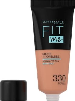 Maybelline Fit Me Matte & Poreless Foundation - 330 Toffee -Cosmetica Discountwinkel 891x1200 8
