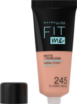 Maybelline Fit Me Matte & Poreless Foundation - 245 Classic Beige - 30 Ml 30 Maybelline Fit Me Matte & Poreless Foundation - 245 Classic Beige - 30 Ml -Cosmetica Discountwinkel 891x1200 9