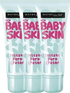 Maybelline Babyskin Pore Eraser Primer - Transparant - 3 Stuks - Voordeelverpakking -Cosmetica Discountwinkel 905x1200