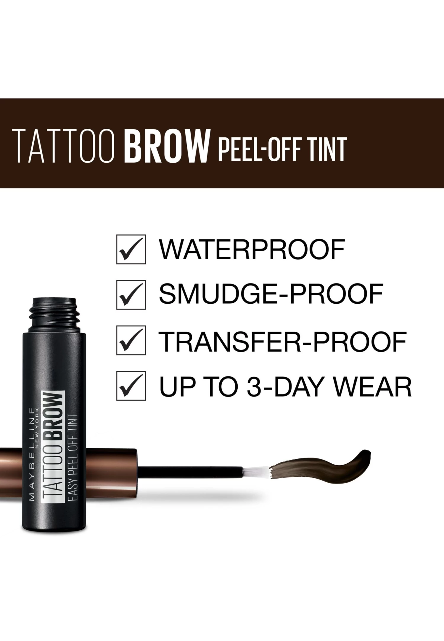 Maybelline New York Twin-Pack Tattoo Brow Eyebrow Color - Wenkbrauwpotlood - Medium Brown 8 Maybelline New York Twin-Pack Tattoo Brow Eyebrow Color - Wenkbrauwpotlood - Medium Brown - Afbeelding 6