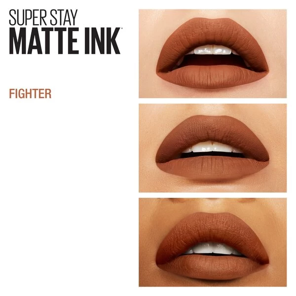 Maybelline New York SuperStay Matte Ink 75 Fighter Lipstick 5 Maybelline New York SuperStay Matte Ink 75 Fighter Lipstick - Afbeelding 3