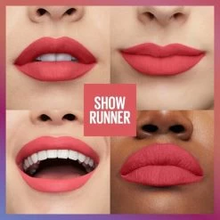 Maybelline New York SuperStay Matte Ink Birthday Collection 400 Show Runner Lippenstift -Cosmetica Discountwinkel prd front 5582389 4 600x600 1